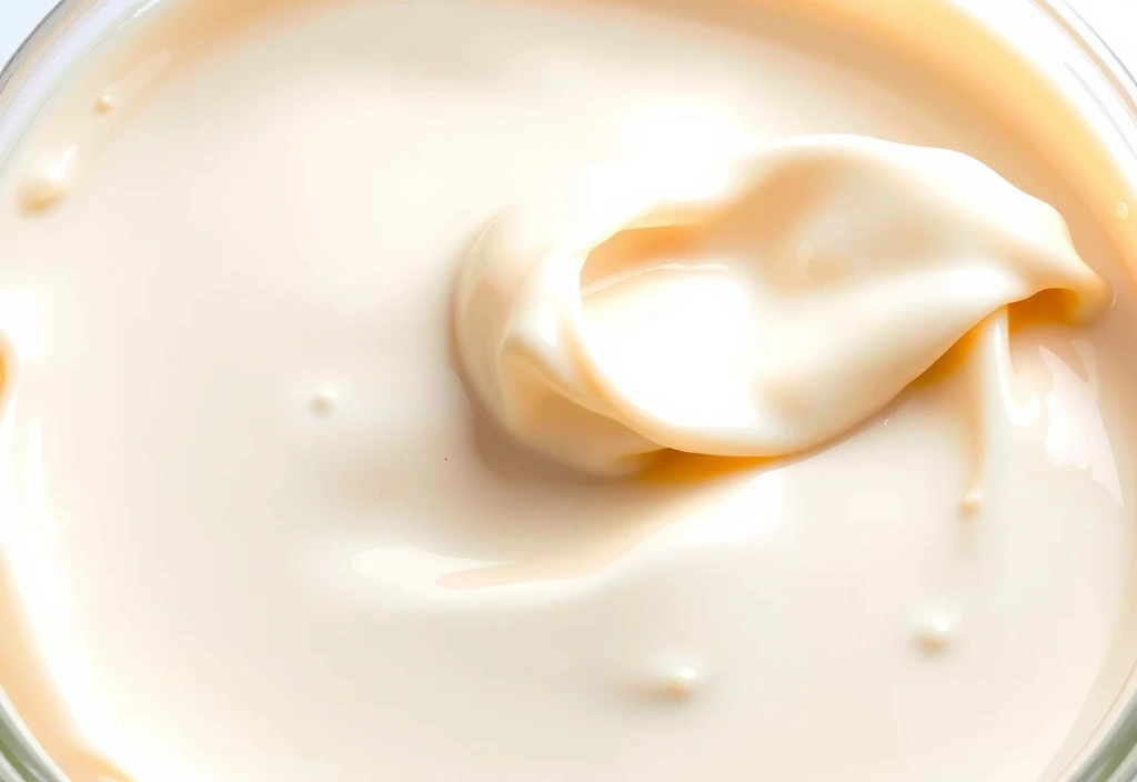 Close-up of cream texture